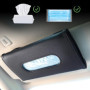ZBHDEYG Lot de 2 Boîtes à Mouchoirs pour Voiture - Support et Porte-Serviettes avec Sangle pour Pare-Soleil