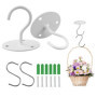 Crochets de Plafond pour Plantes suspendues, 2 Crochets de Suspension Robustes avec vis, Support Mural en métal 2 Crochets de Pl