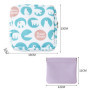 2 petits sacs menstruels, 1 petit sac portable, sac de rangement pour serviettes hygiéniques, sac de rangement portable, fermetu