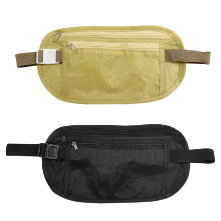 Ceinture d'argent dissimulée 2 pièces, Sac de Taille de sécurité antivol, élastique réglable, étanche, pour sport, Voyage, pour 