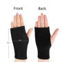 2 Ensembles De Gants Sans Doigts De Protection Solaire, Gants Sans Doigts, Gants Courts Élastiques À Demi-Doigts, Adaptés À La P