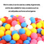 MEMOFYND Lot de 40 balles de tennis de table colorées en plastique pour chats et chiens, fêtes d'art et de bricolage, jeux d'éco