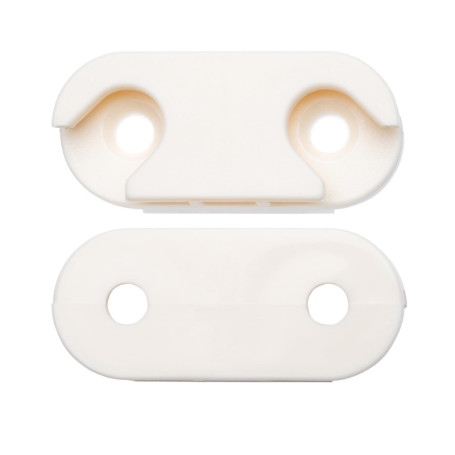 VDE Industries Lot de 2 charnières de rechange modernes en ABS brut compatibles avec Ikea Hemnes pièce #110364