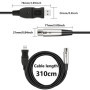 GELRHONR USB vers XLR Microphone Câble, câble de microphone Cable 3 broches XLR femelle vers USB pour chant karaoké/enregistreme