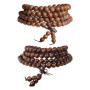 2 Pièces Bracelet De Perles En Bois, Bracelet De Méditation De Yoga, Bracelet De Perles De Chapelet 108, Bracelet De Perles En B
