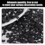 Lot de 4 800 paillettes noires pour la couture, les vêtements, les accessoires de bricolage, la décoration de mariage