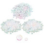 ZGDEIWGF Lot de 5400 paillettes à coudre pour vêtements, paillettes, décoration artisanale, paillettes holographiques transparen