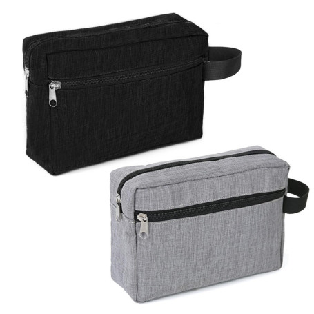 Trousse De Toilette pour Hommes 2 Pièces, Trousse De Toilette De Voyage, Trousse De Rangement De Toilette, Pochette Portable, Tr