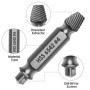 Gaethra Extracteur De Vis 9 Pièces En Acier HSS 6542 Avec Dureté HRC 63–65, Tourne À Gauche Extracteur Idéal Pour Le Perçage Et 