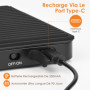 Gaethra Balance Café 2kg/0,1g Haute Précision, Balance de Cuisine Precision avec 6 Unités, Rechargeable USB-C, Tarage Automatiqu