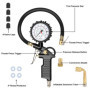 Gaethra Manometre Pression Pneu avec Tuyau Flexible pour Voiture, Moto - 220 PSI / 16 BAR