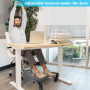VFANDV Repose-pieds Sous le Bureau, Repose-Pieds Réglable en Hauteur Repose-Pieds Ergonomique Repose-Pieds, Antidérapant avec Fo