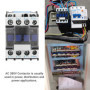 Contacteur AC CJX2-1810 Contacteur Électrique Industriel à 3 Pôles Bobine de Contacteur à Montage sur Rail CA 24/36/48/110/380V(