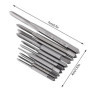 10Pcs Mini Tarauds à Fileter M1 M1.2 M1.4 M1.6 M1.7 M1.8 M2 M2.5 M3 M3.5 M1 à M3.5 de Filetage de Main de Machine en Acier à Gra