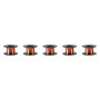 5pcs Fils Emaillés en Cuivre 0.1mm 15m Fil d'Aimant Fil Longueur Fil de Bobinage Emaillé Fil de Réparation