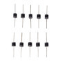50pcs 10A10 Diode de Redresseur Axial 10A 1000V Assortiment de Diodes Kit Diode de Redressement Haute Tension pour Circuit Redre