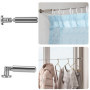 Tapvai 5m Tringle à Rideaux Kit,pour Rideau en Acier Inoxydable pour Rideau,pour Rideau,Corde à Linge,Fil de Tension,Fil Photo,R