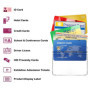 Porte Badges, Comius Sharp Lot de 50 Cartes de Supports Horizontal Badge en Plastique Transparent en étanche Protection de Vos B