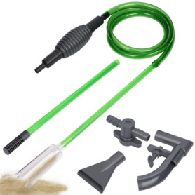 GuKKK Aspirateur Aquarium, Aquarium Changer l'eau, Kit de Nettoyage pour Gravier d'aquarium, Filtre de Sable de Nettoyage d'aqua