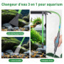 GuKKK Aspirateur Aquarium, Aquarium Changer l'eau, Kit de Nettoyage pour Gravier d'aquarium, Filtre de Sable de Nettoyage d'aqua