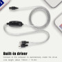 Lazmin Câble MIDI, Convertisseur de câble MIDI vers USB Cordon Adaptateur d'interface MIDI Clavier Clavier Ligne d'édition de Mu