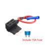 Mintice 5 Pièces 12V 24V Add A Circuit Porte-Fusible Adaptateur Fusible de Voiture Ajouter un Circuit ATM ACU Tap Fusible Lame S
