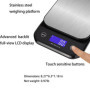 Balance De Cuisine Lavable IP67 Etanche, Balance de Cuisine Rechargeable USB 5Kg, 0,1g/0,01 Oz et Grammes de Précision pour la P
