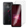 FWang Lot de 3 Verre Trempé de Protection pour Asus ROG Phone 6,avec 2 Pièces Caméra Arrière Protecteur,Anti-Rayures,9H Dureté,s