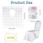 20 Pièces Protege Toilette Protege Cuvette WC Jetable Protection Toilettes Jetables Protege WC Jetable pour Enfants et Adultes p