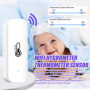 Lot de 2 thermomètres WiFi - Hygromètre intelligent d'intérieur - Hygromètre WiFi - Capteur d'humidité de température sans fil a