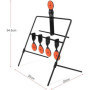 Cibles -Tir Pistolet, Carabine, Carabine Air Comprimé, Cible Carabine à Plomb,Spot de TIR à Réarmement Automatique.Cible Métalli