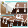 CZ Store®-✮Marque Française✮-Pince Nappe|Lot de 8|✮✮Garantie A Vie✮✮-Fixe Nappe avec Clip à Ressort-Pince Nappe Exterieur en Pla
