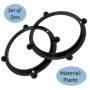 AERZETIX - C11620 - Lot de 2 Adaptateurs/Supports pour Haut-parleurs de Voiture Ø130 mm - côté de Montage portière Avant - Compa