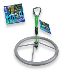 Schildkröt Spinning Wheel, Grande Roue en Métal pour Enfants et Adultes, Accessoire pour la Jungle Line