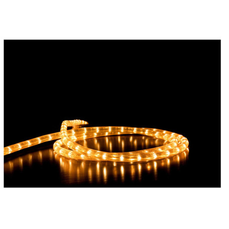 Idena 31487 - Cordon lumineux LED avec 100 LED en blanc chaud, fonction minuterie 8 heures avec transformateur, utilisation inté