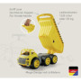 BIG Power Worker Mega Kipper (65 cm) Camion Benne XXL avec Grande Benne basculante (Espace pour Une Charge de 12,8 l) et 6 pneus