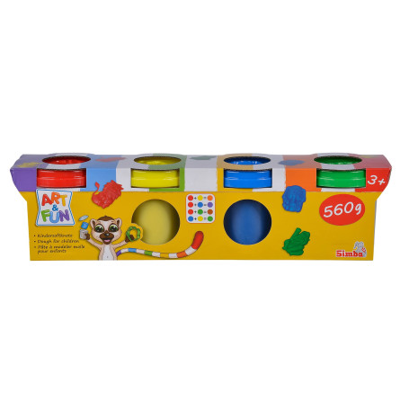 Simba 106320642 - Set de Pâte à Modeler - Art & Fun - 560 g