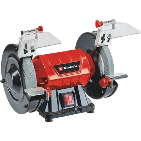 Einhell Touret à meuler TC-BG 150 (puissance de 150 W, pour les petites et grandes réparations) Livré avec meule de dégrossissag
