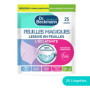 Dr. Beckmann FEUILLES MAGIQUES Lessive en feuilles L'ÉCLATANTE | Format pré-dosé, pratique et léger | 100% hydrosoluble, facile 