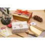 HERMA 15287 Lot de 9 autocollants de Noël dorés - 34 x 67 mm - Étiquettes de fermeture pour cadeaux - Points adhésifs pour décor