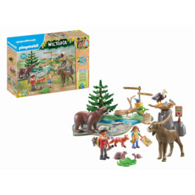 Playmobil 71403 Animaux de la forêt d'Amérique du Nord - Gamme Wiltopia avec Plus de 80% de matériaux recyclés ou biosourcés en 