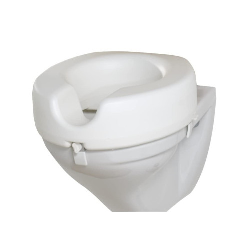 WENKO Réhausseur pour abattant WC Secura - 150 kg capacité de charge, Plastique, 41.5 x 17 x 44 cm, Blanc