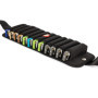 HOHNER Ceinture Flexbelt pour 12 harmonicas MZ91144 Noir en Plastique avec Étui et Sac Banane Noir extensible et lavable