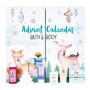 accentra Calendrier de l'Avent Joyeuses Fêtes 2021 pour les filles avec 24 produits de bain, soins du corps et accessoires pour 