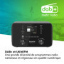 TechniSat DIGITRADIO 550 IR - Radio Internet stéréo (Dab+, FM, WLAN, Bluetooth, contrôle Via Application, réveil), Noir