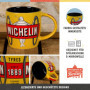 Nostalgic-Art Tasse à café, 330 ml, Michelin – Tyres Bibendum Yellow – Idée de cadeau pour fans de moteur, mug en céramique, des