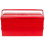 KS Tools - 999.0125 - Caisse à outils métallique - Coffret 5 compartiments - L.550 mm - Boîte à outils chantier et bricolage - C