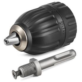 S&R Mandrin Perceuse SDS Auto serrant 1.5-13 mm 1/2-20UNF avec Adaptateur SDS-plus. Pour Perceuse Bosch Metabo Makita etc