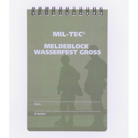 Bloc note waterproof Import - Grand modèle - Miltec