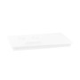 Relaxdays, blanc Table d’ordinateur portable, bambou, pliante, bureau, tablette genoux, livres, HxLxP : 24 x 60 x 35 cm, 1 éléme